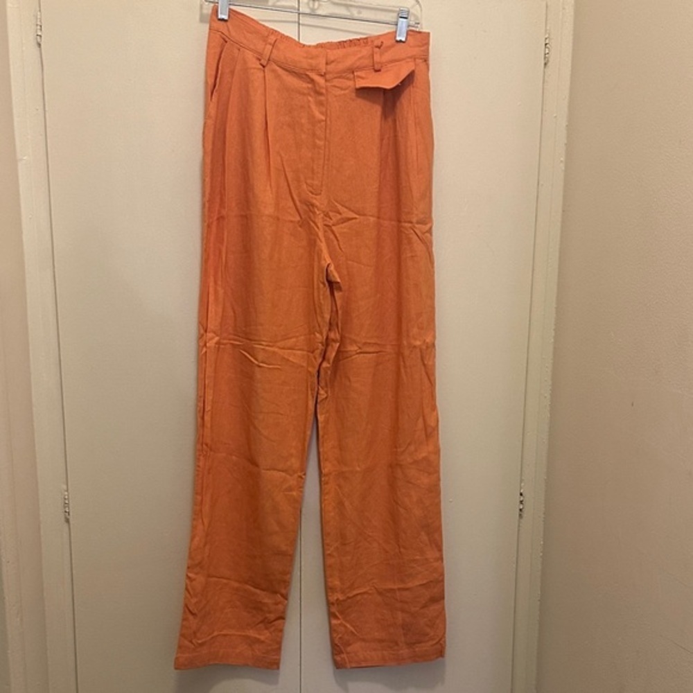 Women's Orange Straight Leg Pants